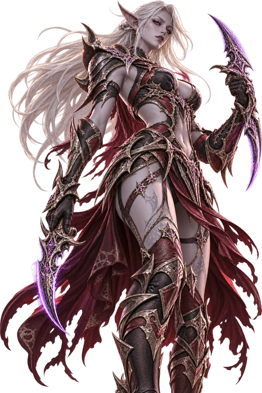 Lineage II Dark Elf warrior